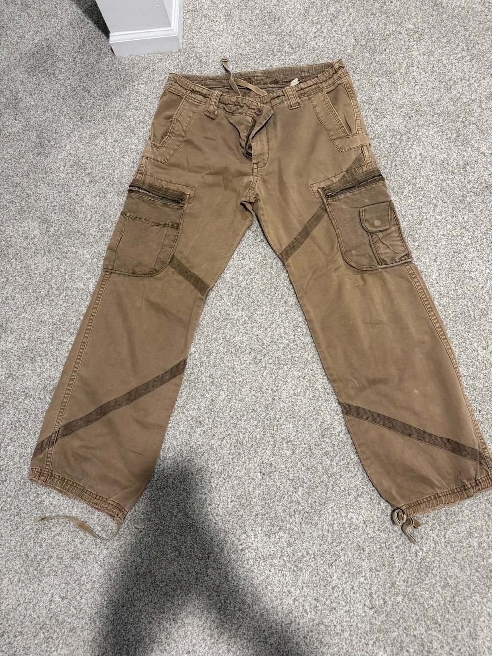 Men's Brown Cargo Work Pants